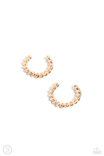 Load image into Gallery viewer, Twisted Travel  Gold Cuff Earrings
