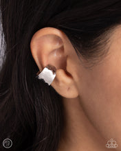 Load image into Gallery viewer, Warped Wonder - Silver Cuff Earrings