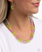 Load image into Gallery viewer, Rainbow Ragtime - Green Necklace Set