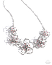 Load image into Gallery viewer, Wiry Wallflowers - Pink Necklace Set