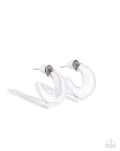 Load image into Gallery viewer, Clear Charm - White Earrings