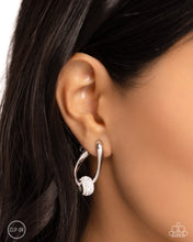 Load image into Gallery viewer, Secret Standout - White Clip-on Earrings