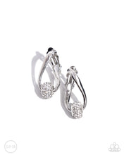 Load image into Gallery viewer, Secret Standout - White Clip-on Earrings