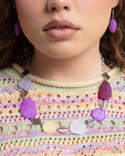 Load image into Gallery viewer, Reflective Redux - Purple Necklace Set