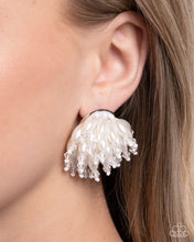 Load image into Gallery viewer, Sunset Shower - White Earrings