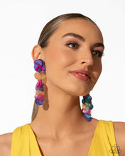 Load image into Gallery viewer, Under the Waves - Purple Earrings