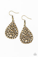 Load image into Gallery viewer, Sparkle Brighter - Brass Earrings