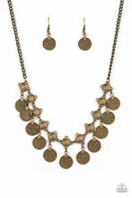Load image into Gallery viewer, Walk The Plank - Brass Necklace Set