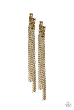 Load image into Gallery viewer, Radio Waves - Brass Earrings