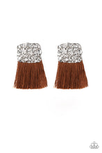 Load image into Gallery viewer, Plume Bloom - Brown Earrings