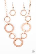 Load image into Gallery viewer, Ringed in Radiance - Copper Necklace Set