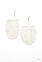 Load image into Gallery viewer, Hanging by a Thread - White Earrings