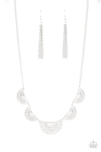 Load image into Gallery viewer, Fanned Out Fashion - Silver Necklace Set