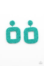 Load image into Gallery viewer, Beaded Bella - Blue Earrings