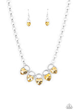 Load image into Gallery viewer, HEART On Your Heels - Yellow Necklace Set