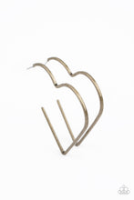 Load image into Gallery viewer, I HEART a Rumor - Brass Earrings