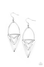 Load image into Gallery viewer, Proceed With Caution - Silver Earrings