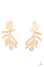 Load image into Gallery viewer, Palm Picnic - Gold Earrings