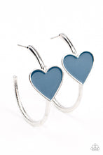 Load image into Gallery viewer, Kiss Up - Blue Earrings
