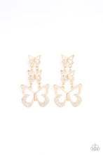 Load image into Gallery viewer, Flamboyant Flutter - Gold Earrings