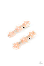 Load image into Gallery viewer, Pamper Me in Posies - Orange Hair Clips