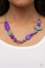 Load image into Gallery viewer, Tranquil Trendsetter - Purple Necklace Set
