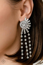 Load image into Gallery viewer, Torrential Twinkle - White Earrings